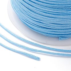 Light Sky Blue Nylon Thread, DIY Material for Jewelry Making, Light Sky Blue, 1mm, 100yards/roll