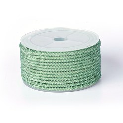 Светло-зеленый Полиэстер плетеный шнур, светло-зеленый, 3 мм, около 12.02~13.12 ярдов (11~12 м) / рулон