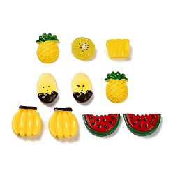 (52) Непрозрачная лаванда Фруктовый непрозрачный смоляной кабошон, разнообразные, разноцветные, 14~27x16~28.5x5~9 мм