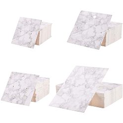 WhiteSmoke Cardboard Jewelry Display Cards, WhiteSmoke, 200pcs/set