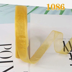 Золотистый Ленты из полиэстера с рюшами, для банта, орнамент одежды, золотые, 5/8 дюйм (15 мм), около 40.46 ярдов (37 м) / рулон