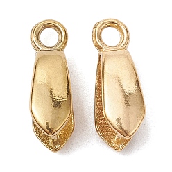 Настоящее золото 18K Ионное покрытие (ip) 304 скобы ледоруба из нержавеющей стали, конус, реальный 18 k позолоченный, 15.5x5 мм, отверстие : 2.2 мм, штифты : 0.9 мм