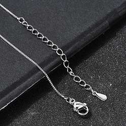 Платина 0.8мм латунные цепочки-коробочки, платина, 17.60 дюйм (44.7 см)