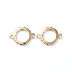Золотой Ионное покрытие (ip) 304 звенья / соединители из нержавеющей стали, кольцо, золотые, 27.5x20x2.5 мм, отверстие : 2 мм