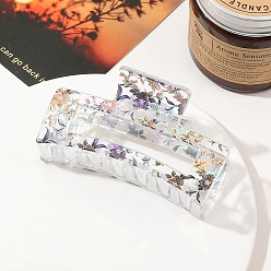 Цветок Пластиковые заколки-коготь для волос для женщин и девочек, цветок, 85x48x40 мм