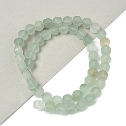 Зеленый Авантюрин Естественный зеленый авантюрин бисер нитей, плоско-круглые, 8.5x4.5~5 мм, отверстие : 0.8 мм, около 50 шт / нитка, 16.73~17.01''' (42.5~43.2 см)