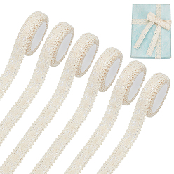 Бежевый Хлопок лента, для пошива аксессуаров, бежевые, 5/8 дюйм (16 мм), около 1.86 ярдов (1.7 м) / шт