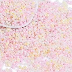 Pink Бисер из стекла , круглое отверстие, арахис, розовые, 3.5x6x3.5 мм, отверстие : 0.8 мм, Около 4500 шт / фунт