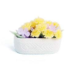 Желтый Модель десерта из смолы на полке для цветов на окне, украшение куклы, аксессуары для ролевых игр, желтые, 45x18x45 мм