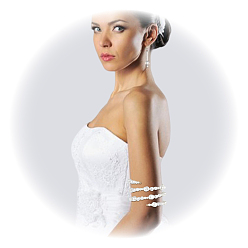 Белый Браслеты-манжеты из искусственного жемчуга из смолы для женщин, белые, 1-3/8 дюйм (3.45 см), внутренний диаметр: 2-1/4 дюйм (5.65 см)