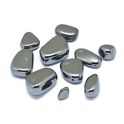 Original Color Non-magnetic Synthetic Hematite Beads, No Hole/Undrilled, Nuggets, Original Color, 13~35x10~23x8~14mm, about 60pcs/1000g