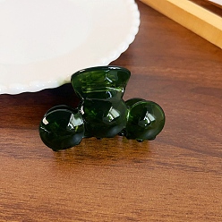 Морско-зеленый Заколки для волос с когтями из ацетата целлюлозы (смола), аксессуары для волос для девочек и женщин, цвета морской волны, 47x75 мм