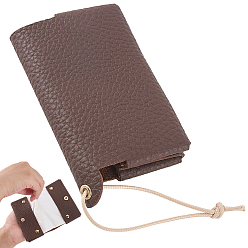 Седло Коричневый 1 Карманный держатель для салфеток из искусственной кожи, многоразовый мешок для хранения салфеток, прямоугольные, седло коричневый, 210 мм