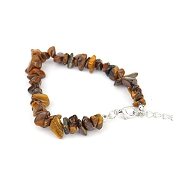 Tiger Eye Natural Tiger Eye Bead Bracelets, 8-5/8 inch(22cm)