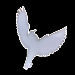 Птица Силиконовые формы, Формы для настенных украшений, формы для литья гипсовой смолы, белые, птица, 198x197x9 мм