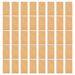 Rectangle 50 лист из древесноволокнистой плиты средней плотности (мдф), для пьедесталов дисплея модели миниатюры diy, деревесиные, прямоугольные, 4x2x0.3 см
