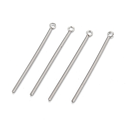 Нержавеющая Сталь Цвет Устойчивые к потускнению 304 подвески из нержавеющей стали, колонка, цвет нержавеющей стали, 38x3x1.2 мм, отверстие : 1.8 мм
