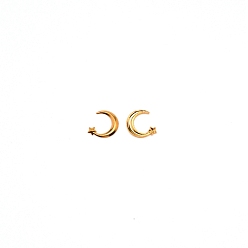 Golden Alloy Material Filling, Moon, Golden, 8x7x0.5mm