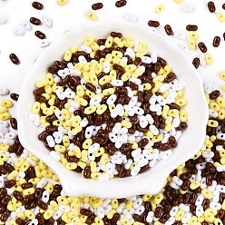 (52) Непрозрачная лаванда Непрозрачные акриловые бусины, арахис, разноцветные, 6.5x4x3 мм, отверстие : 1.5 мм, Около 9998 шт / 500 г