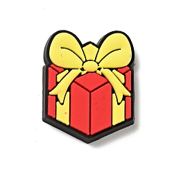 Red PVC Plastic Cabochons, Christmas Gift, Red, 25x20x2.5mm