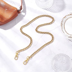Золотой 304 цепочки для сумок из нержавеющей стали, Сплав с застежками, золотые, 596 мм
