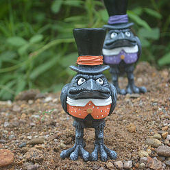 Помидор Смола хэллоуин ворон ворон статуя орнамент, для садового двора украшения скульптуры птиц, помидор, 60x45x100 мм