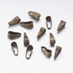 Античная Бронза Железо оснастки на поруки, античная бронза, 8.5x3.5x4 мм, отверстие : 2.5x7.5 мм