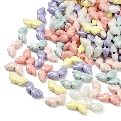 (52) Непрозрачная лаванда Непрозрачные акриловые бусины с УФ-покрытием, радужный, крыло, разноцветные, 9x22x6.5 мм, отверстие : 2 мм, 757 шт / 500 г