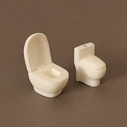 Другие Украшения из смолы, микропейзаж мебель для дома аксессуары для кукольного домика, притворяясь опорными украшениями, туалет, 20x14x27 мм, 2 шт / комплект