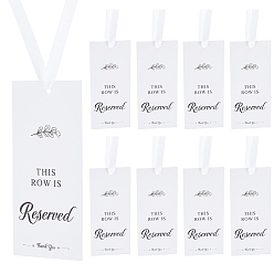 Лист 1 установить бумажный знак зарезервированного места, с полиэфирной лентой, прямоугольные, лист, 140x60x0.4 мм, 15 шт / комплект