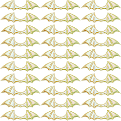 Желтый Крылья демона радуга переливающаяся искусственная кожа украшения аксессуары, для одежды своими руками, шляпа, пакет, желтые, 38.5x137x4 мм