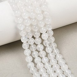 Rainbow Moonstone Бусины из натурального радужного лунного камня, круглые, сгладить, 6 мм, отверстие : 0.8 мм, около 65 шт / нитка, 15.55 дюйм (39.5 см)