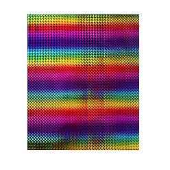 Couleur Mélangete Paster arc-en-ciel laser en vinyle pvc imperméable, pour la décoration de la maison de bricolage, couleur mixte, 300x250x0.3mm