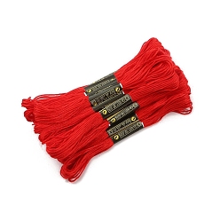Красный Хлопковые нитки для вязания крючком, вышивальные нитки, пряжа для ручного вязания кружева, красные, 1.4 мм, около 8.20 ярдов (7.5 м) / моток, 5 мотков/набор
