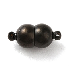 Electrophoresis Black 304 Магнитные застежки из нержавеющей стали с ионным покрытием (IP), электрофорез черный, 17.5x8 мм, отверстие : 1 мм