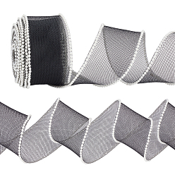 Черный Полиэфирная лента, с пластиковой бисера, чёрные, 1-7/8 дюйм (49 мм)