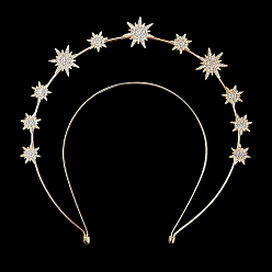 Золотой Сплав волос, со стразами, для женщин, золотые, 209x214x7 мм