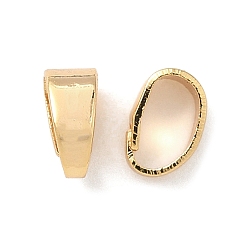 Настоящее золото 18K Латунь оснастки на поруки, с резиновой заглушкой, круглые, стойки покрытие, без никеля , реальный 18 k позолоченный, 6x3x4 мм, отверстие : 5.5x3 мм