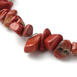 Red Jasper Natural Red Jasper Chip Beads Stretch Bracelets for Children, Inner Diameter: 1-7/8 inch(4.8~5.1cm)