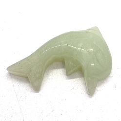 Зеленый Авантюрин Подвески из натурального зеленого авантюрина с морскими животными, прелести дельфинов, 35x25 мм