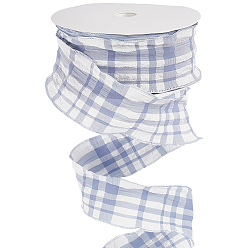 Васильковый 1 рулон полиэстеровой гофрированной ленты, плиссированная тартановая лента на свадьбу, подарок, оформление партии, васильковый, 1-1/2 дюйм (38 мм), около 20.00 ярдов (18.29 м) / комплект