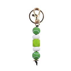 Tennis Силиконовые брелки, с металлическими застежками, большой теннис, 10.5 см