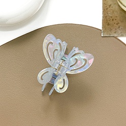 Светло-Голубой Акриловые заколки для волос в форме бабочки, аксессуары для волос для женщин и девочек, Небесно-голубой, 58 мм