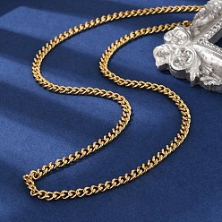 Настоящее золото 18K Латунная кубинская цепочка ожерелье для женщин мужчин, стойки покрытие, долговечный, без свинца и без кадмия, реальный 18 k позолоченный, 18.62 дюйм (47.3 см)