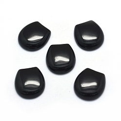 Obsidian Natural Obsidian Cabochons, Oval, 22x20.5x6~7mm