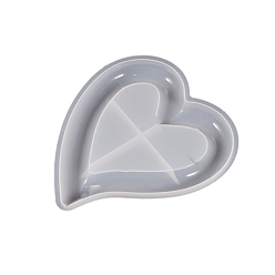 Сердце Силиконовые формы для сервировки своими руками, формы для хранения, формы для литья смолы, для уф-смолы, изготовление изделий из эпоксидной смолы, сердце, 178x160x17 мм