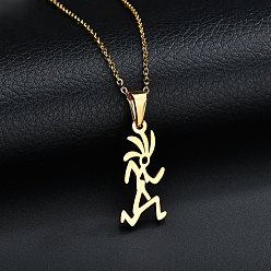 Золотой Спортсмен 304 ожерелья с подвесками из нержавеющей стали для мужчин, золотые, 17.72 дюйм (45 см)