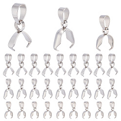 Нержавеющая Сталь Цвет 60 шт. 3 стили нержавеющая сталь для колки льда с дужками, цвет нержавеющей стали, 8.5~12x6.5~9x2.5~4 мм, 20 шт / стиль