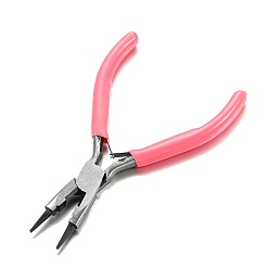 Pink Carbon Steel Pliers, Jewelry Making Supplies, Round Nose Pliers, Pink