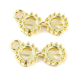 Золотой Стойки подвески обшивки сплава, без кадмия, без никеля и без свинца, очки, золотые, 21.5x13x3 мм, отверстие : 2.3 мм